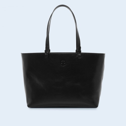 Skórzana torebka - Aware shopper bag black